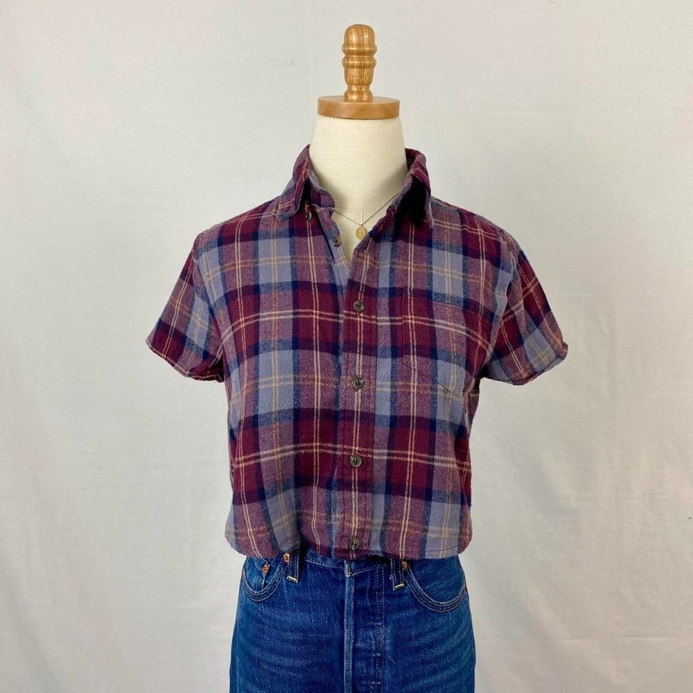 Brandy Melville Cropped Button Up